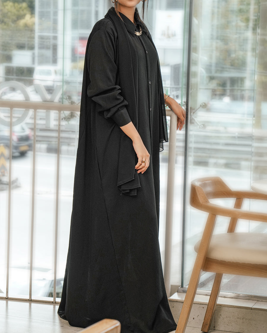 Hazel Abaya — Black