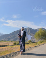 Blue Diamond Abaya Set
