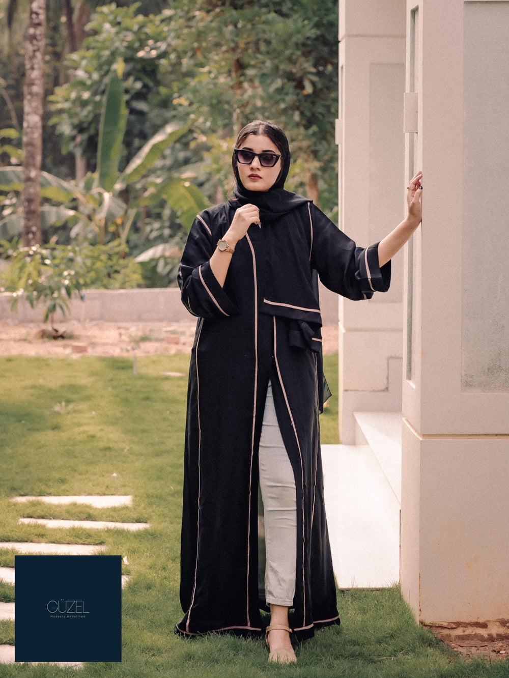 Coffee Lines Abaya