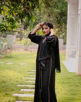 Coffee Lines Abaya