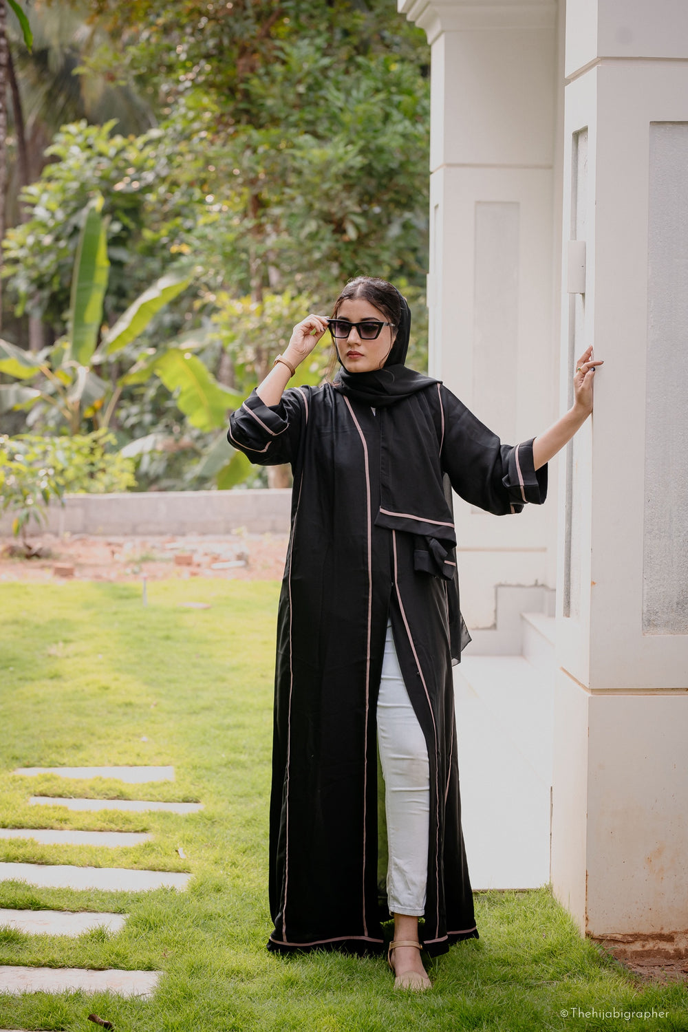 Coffee Lines Abaya