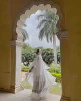 Dahlia Layer Abaya — Angel White