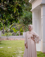 Dahlia Layer Abaya — Beige Beauty