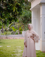 Dahlia Layer Abaya — Beige Beauty