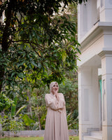 Dahlia Layer Abaya — Beige Beauty