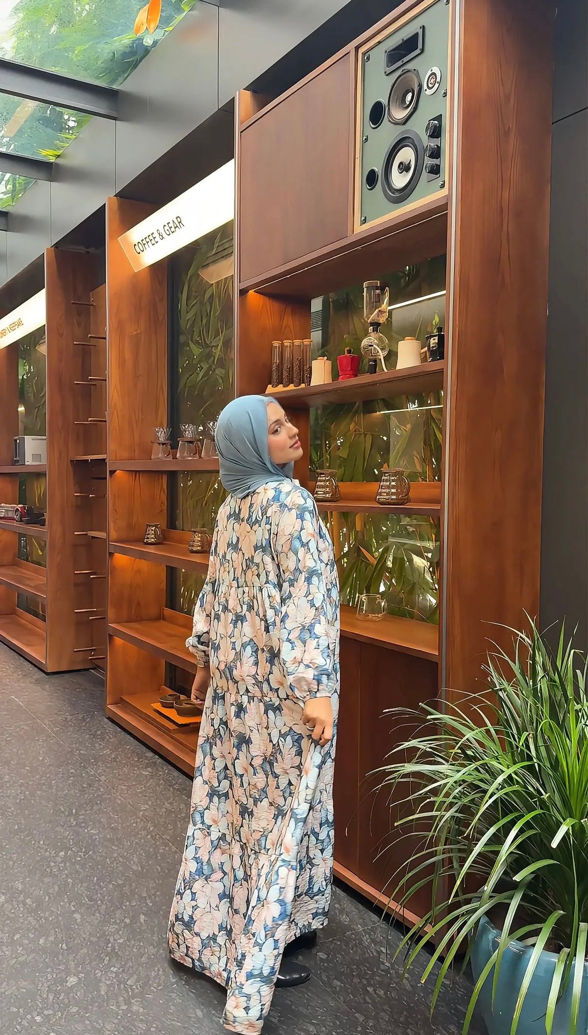 Floral Printed Gown
