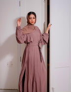 Wrap Skirt Abaya Set