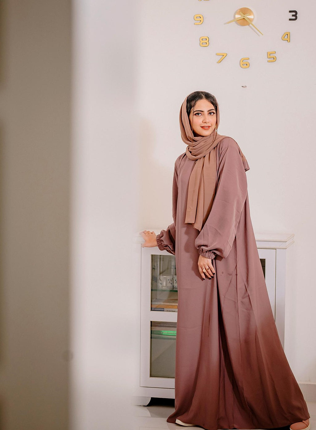 Wrap Skirt Abaya Set