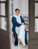 Silver Lines Abaya Set