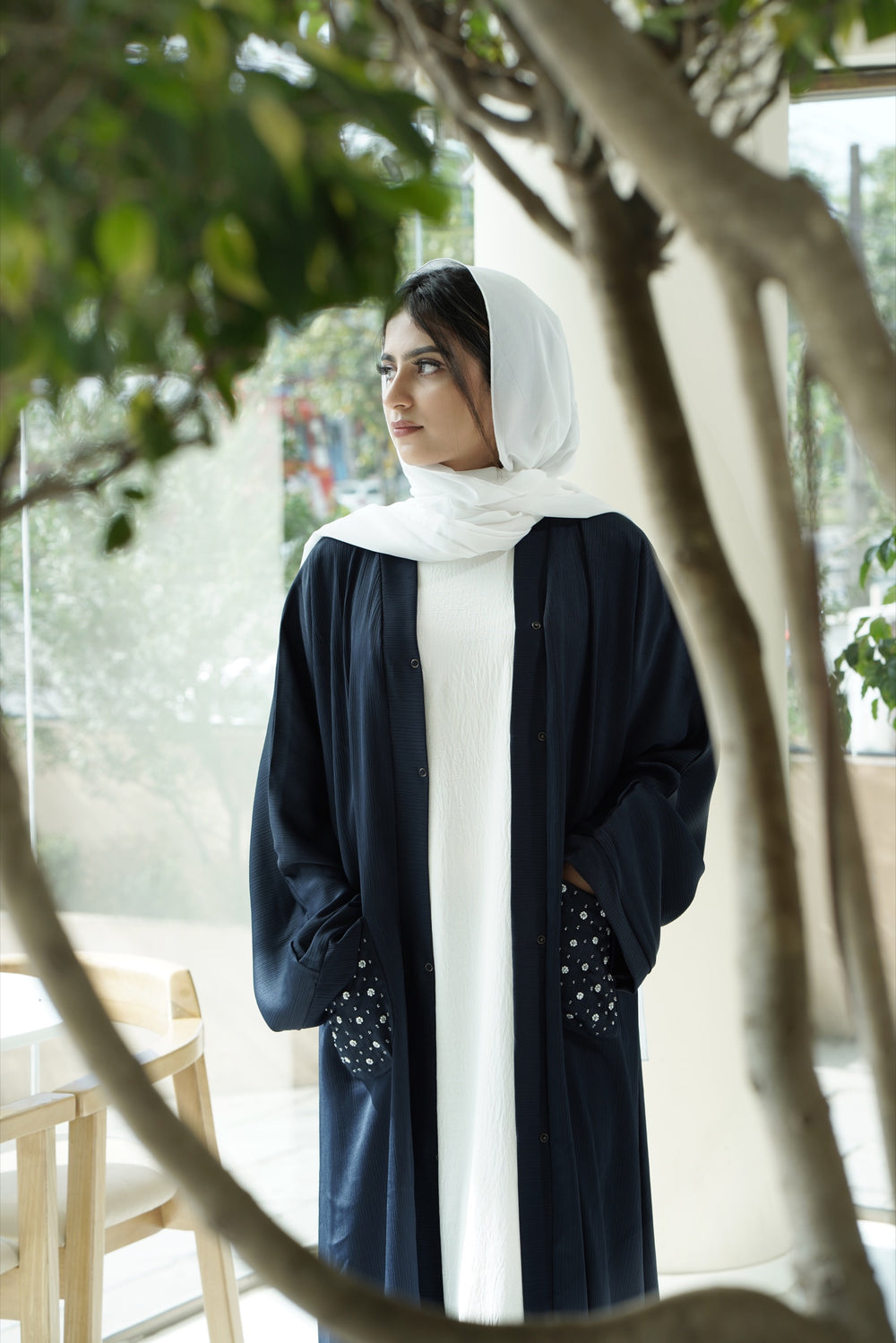Kameela Abaya — Navy Blue