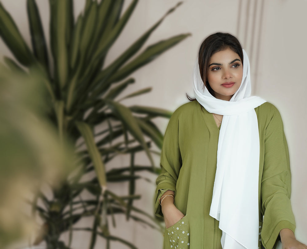 Kameela Abaya — Pistachio Green