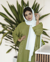 Kameela Abaya — Pistachio Green