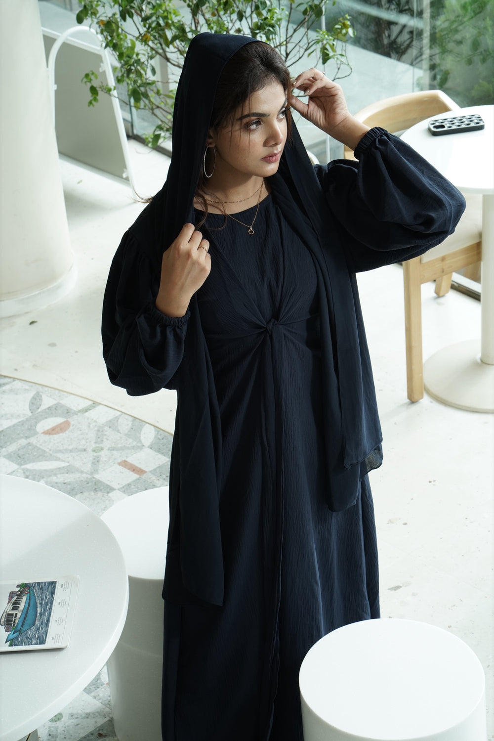 Milan Abaya — Navy Blue