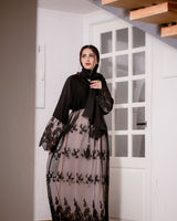 Nude Blooms Abaya