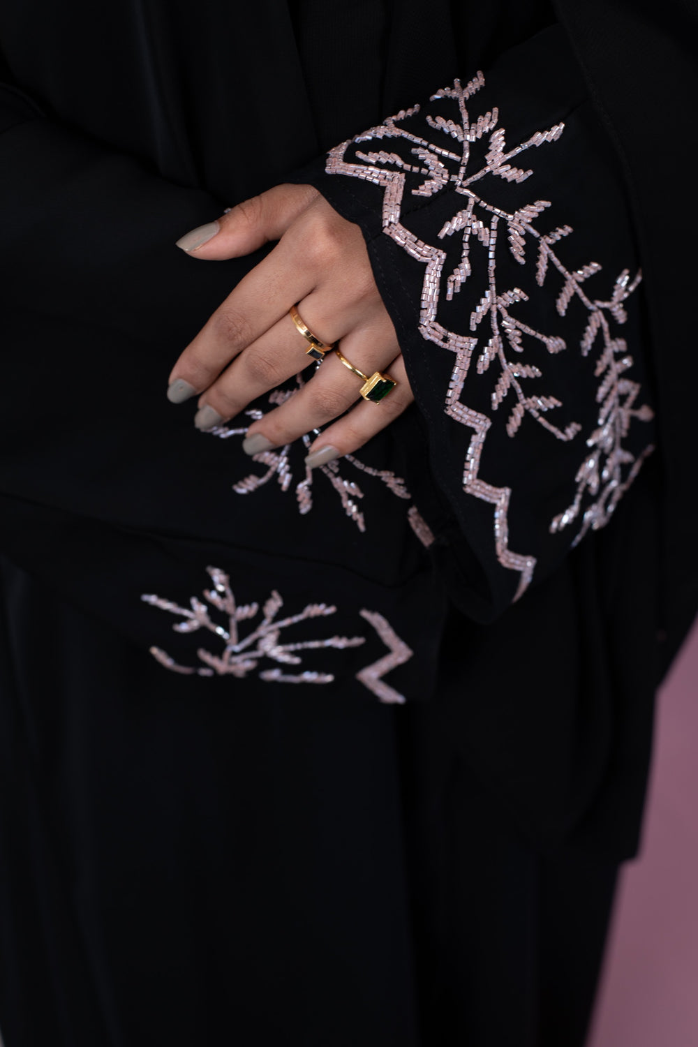 Pink Blooms Abaya