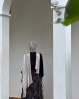Print Skirt Set - Black Paisley