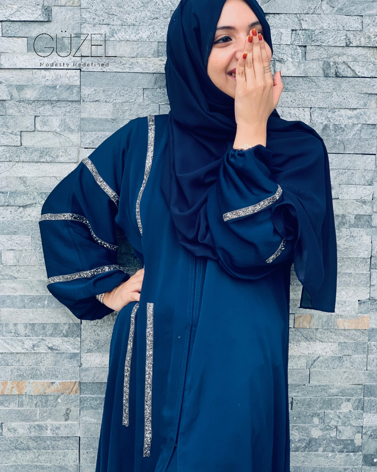 Royal Navy Blue Abaya