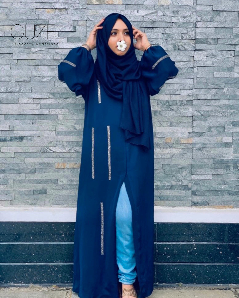 Royal Navy Blue Abaya