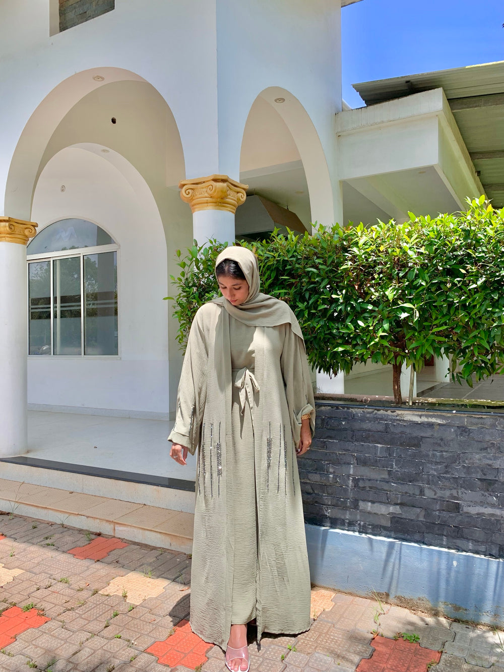 Sage Abaya Set