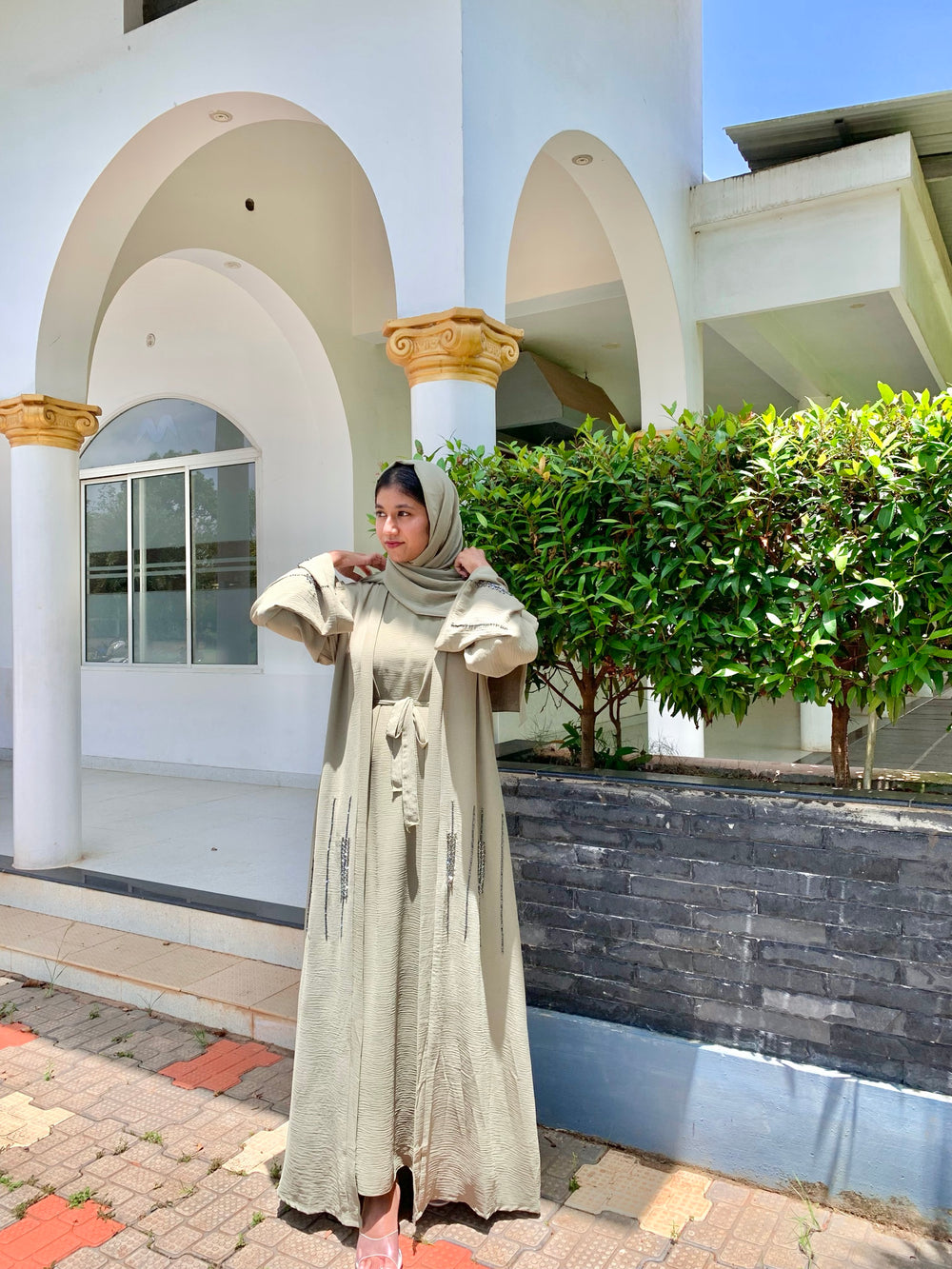 Sage Abaya Set