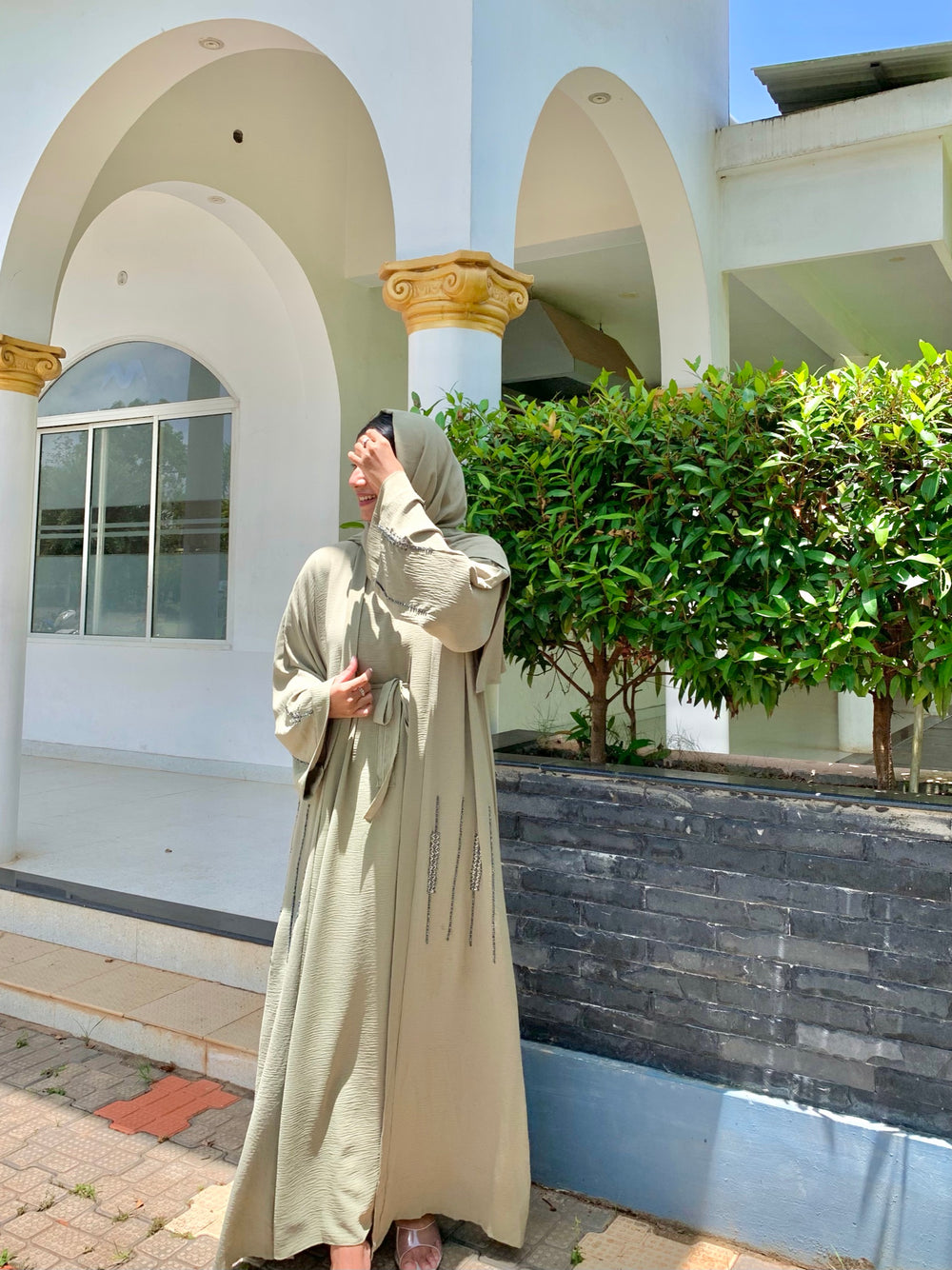 Sage Abaya Set