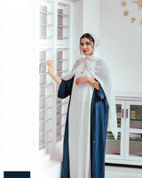 Silver Lines Abaya Set