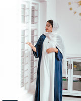 Silver Lines Abaya Set