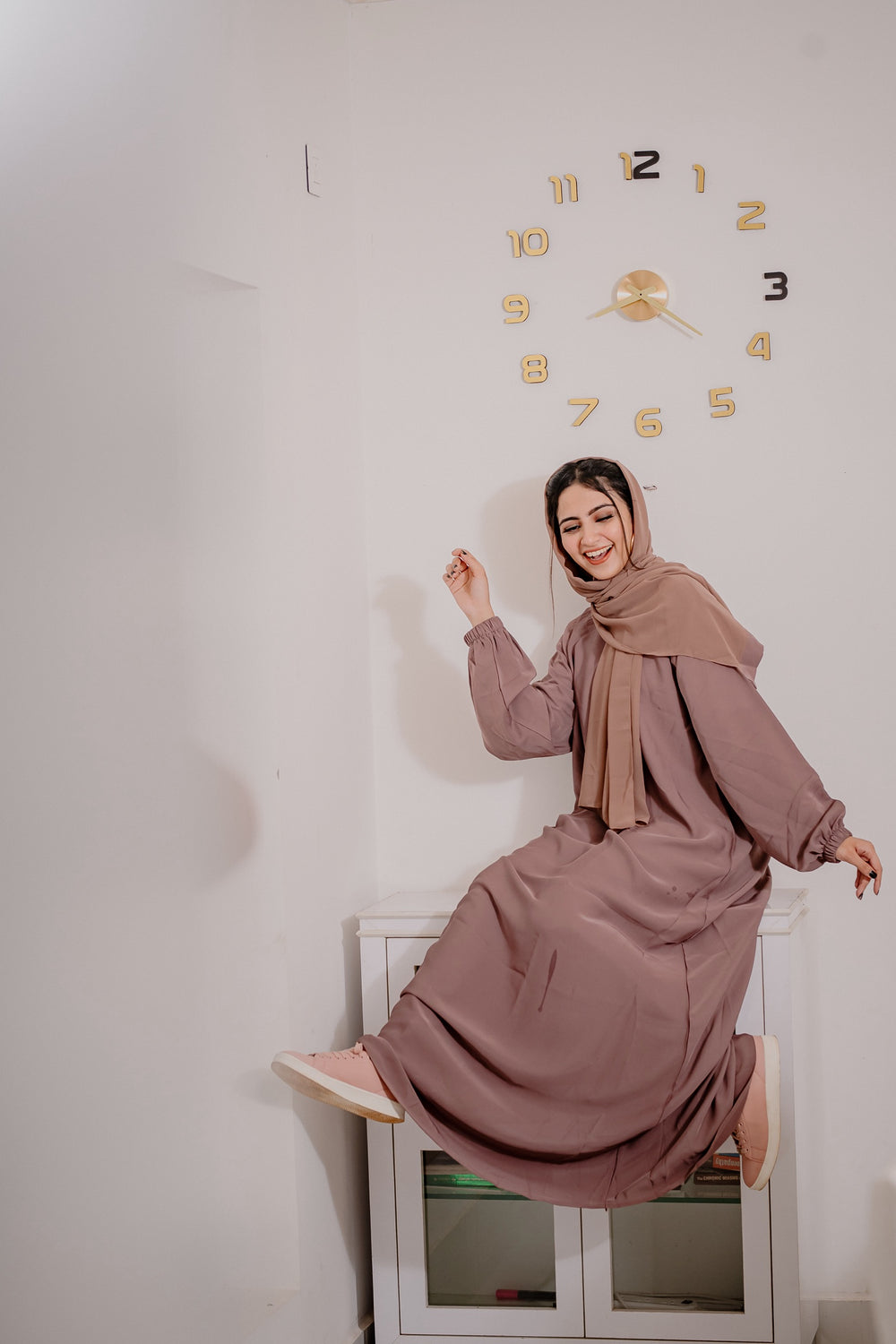 Wrap Skirt Abaya Set