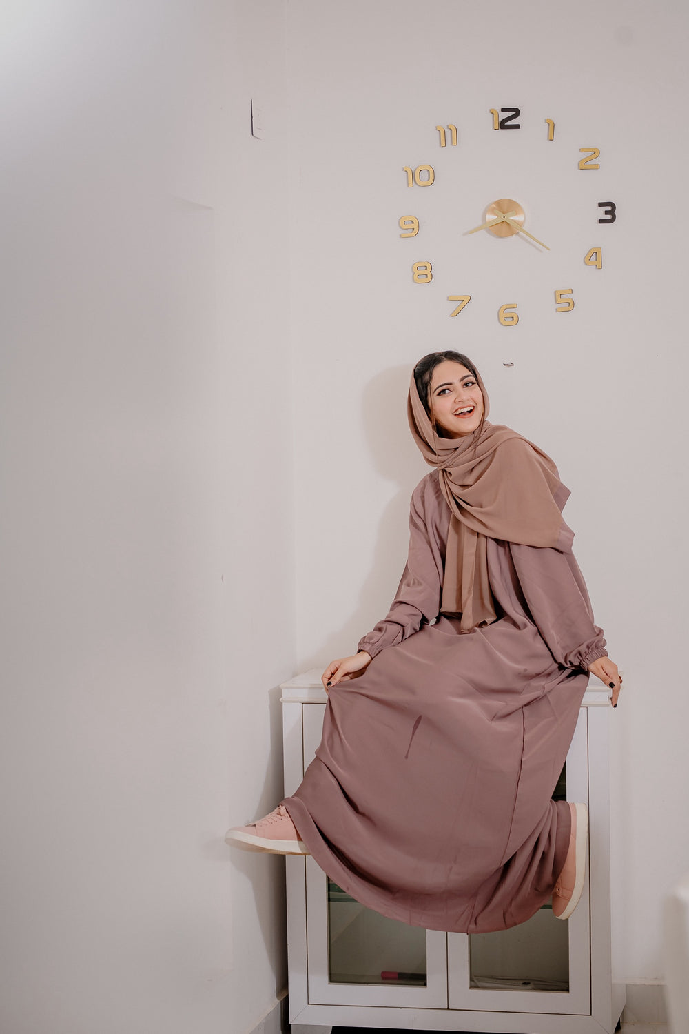 Wrap Skirt Abaya Set