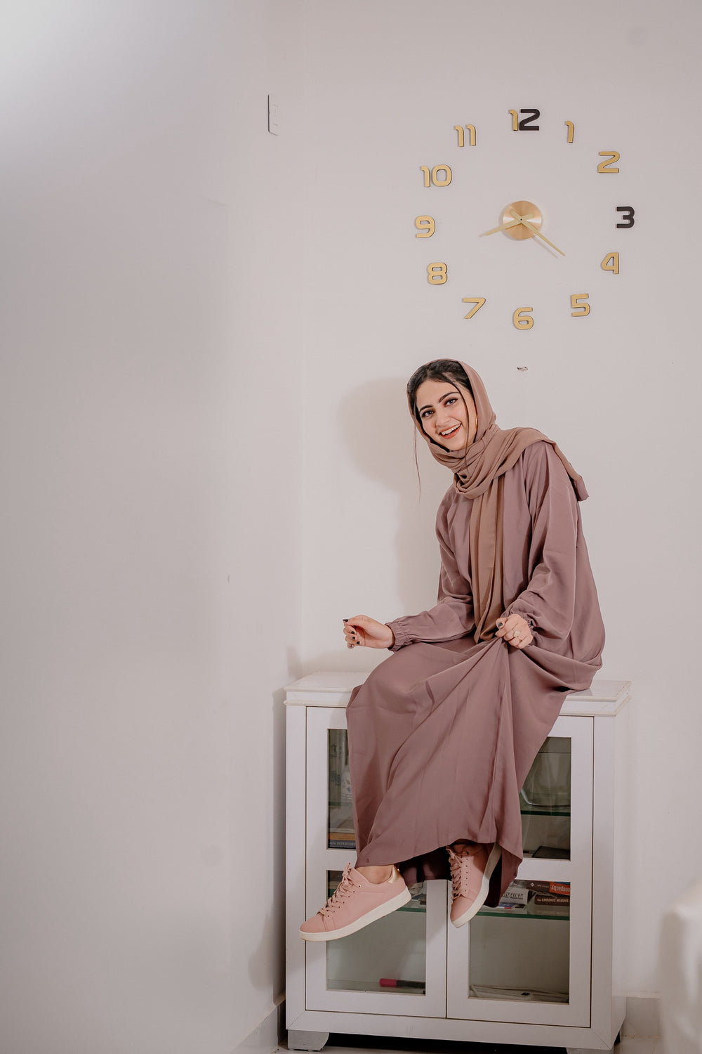 Wrap Skirt Abaya Set