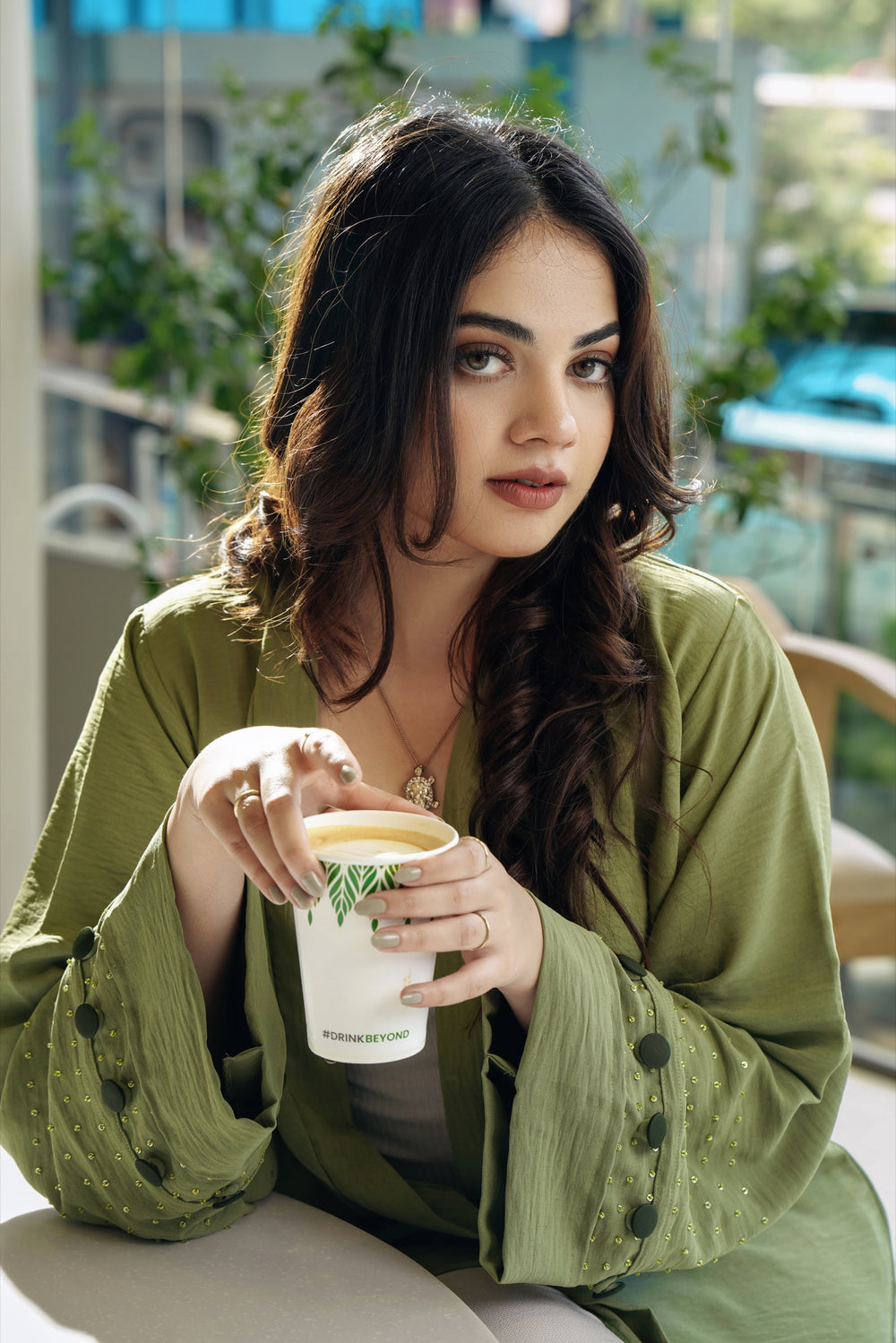 Zimren Abaya — Green