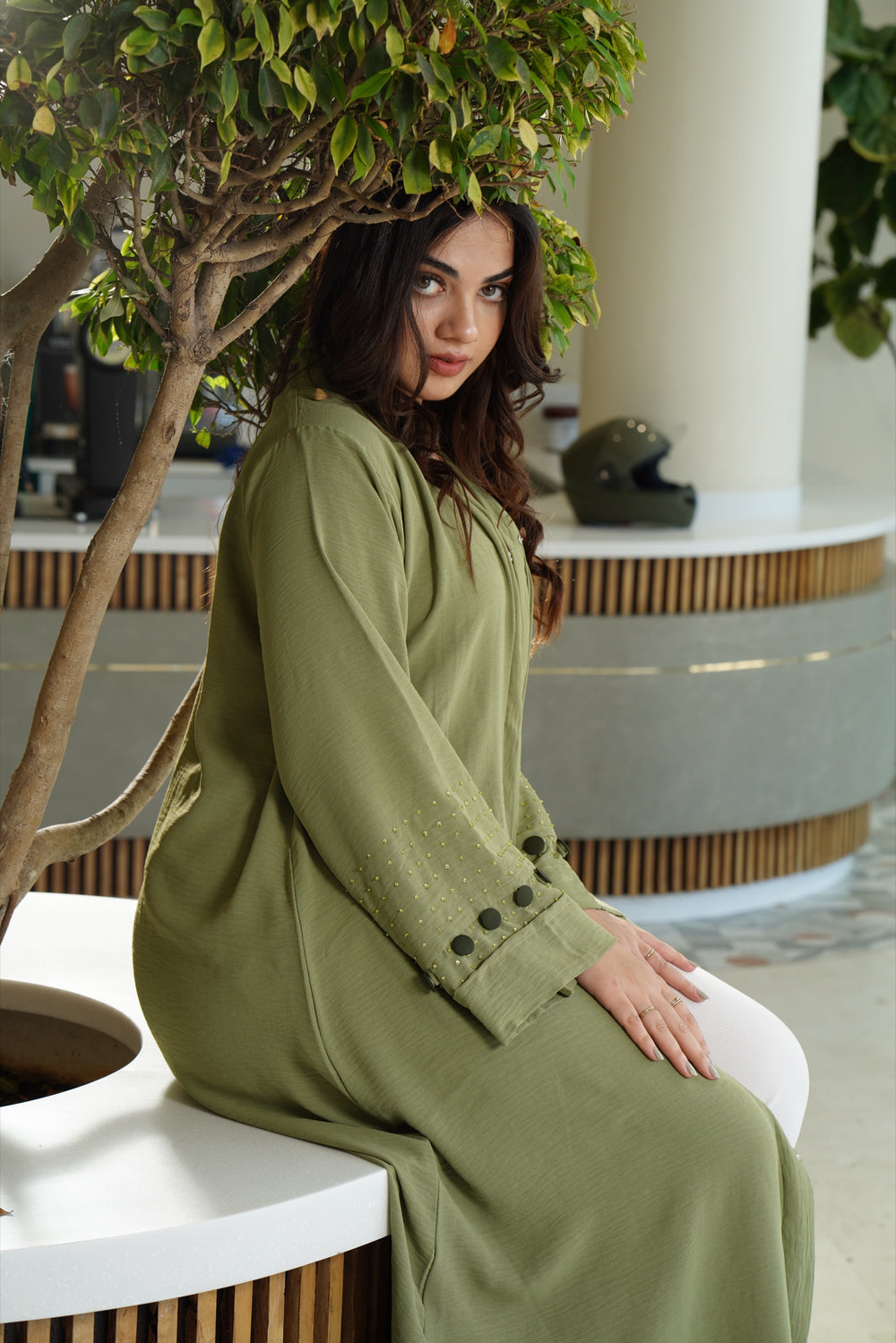 Zimren Abaya — Green